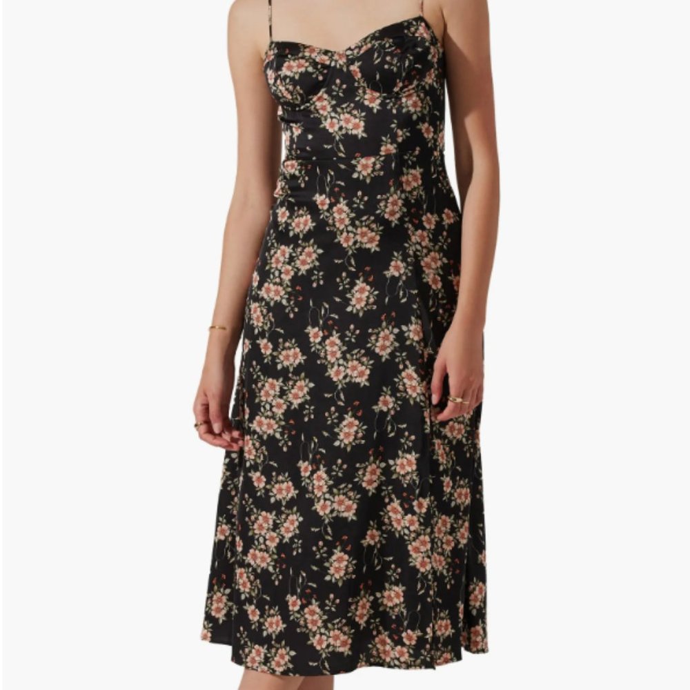 ASTR the Label Bustier Satin Dress